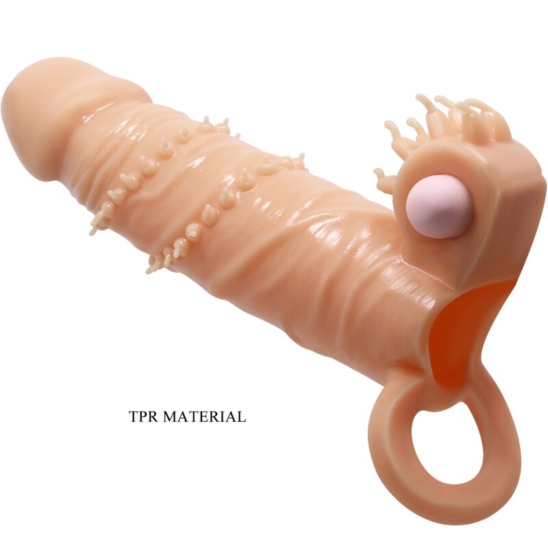 Connor Penis Sleeve with Clitoris Stimulator
