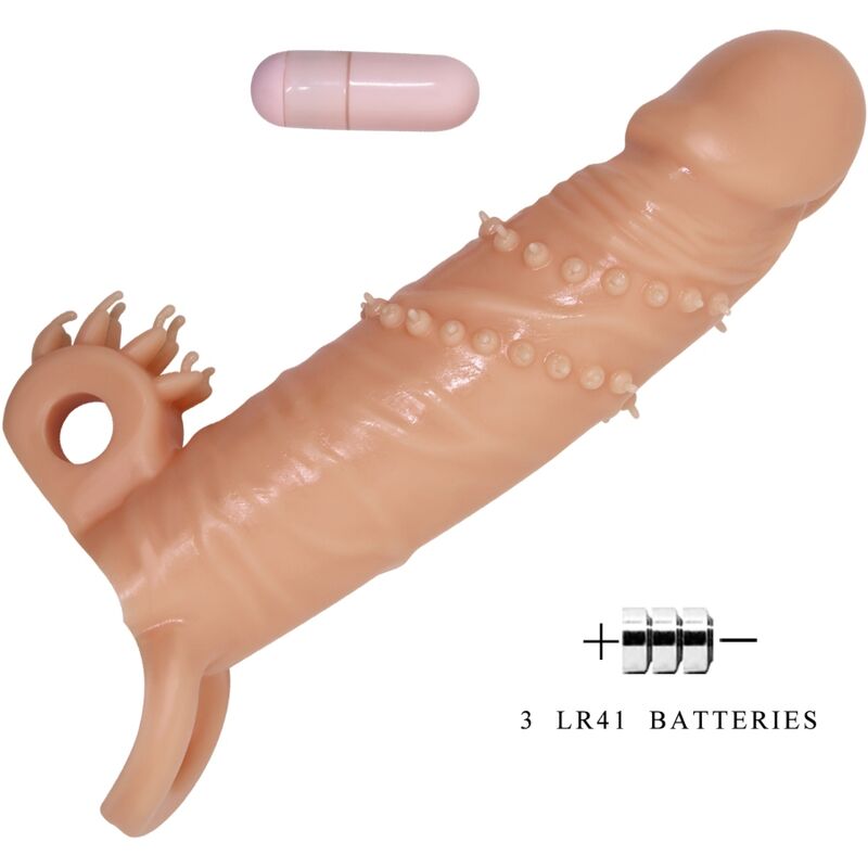 Connor Penis Sleeve with Clitoris Stimulator