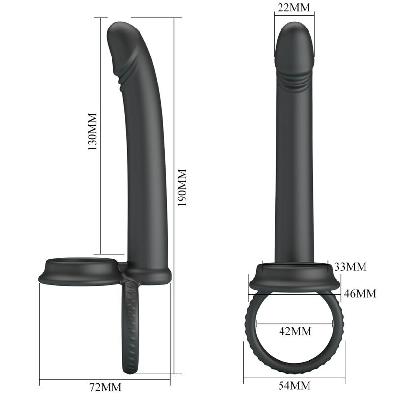Dillion Double Penetration Cock Ring
