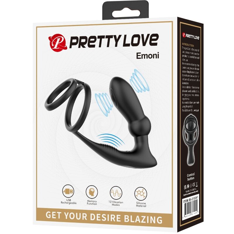 Emoni Vibrating Penis Ring & Anal Plug