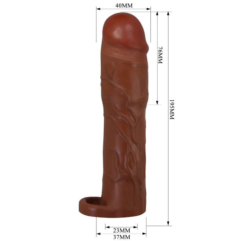 Gerd 7.6 cm Extension Penis Sleeve Mulatto