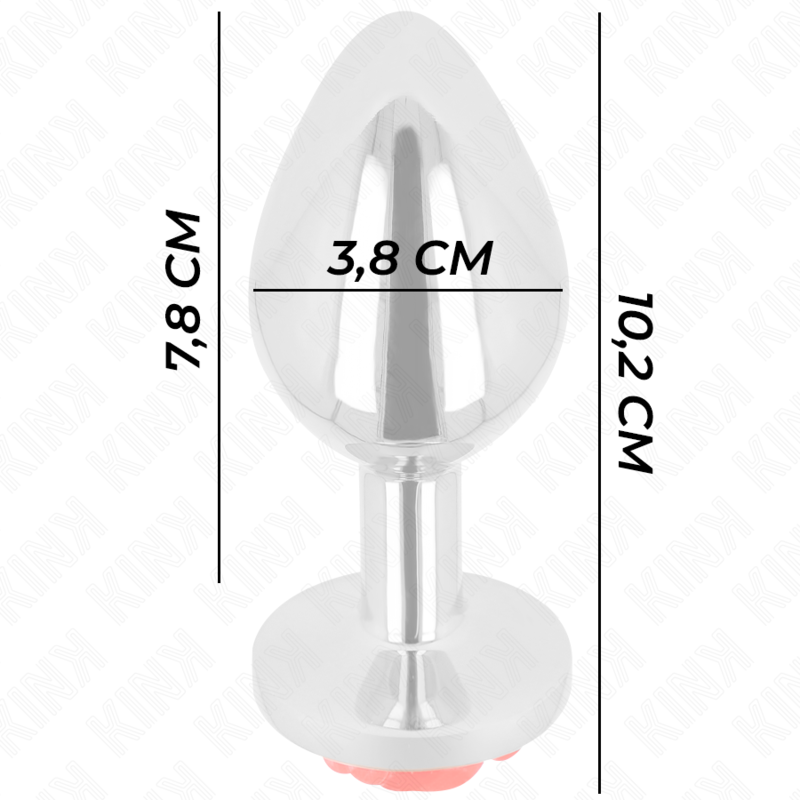 Large Rose Red Anal Plug