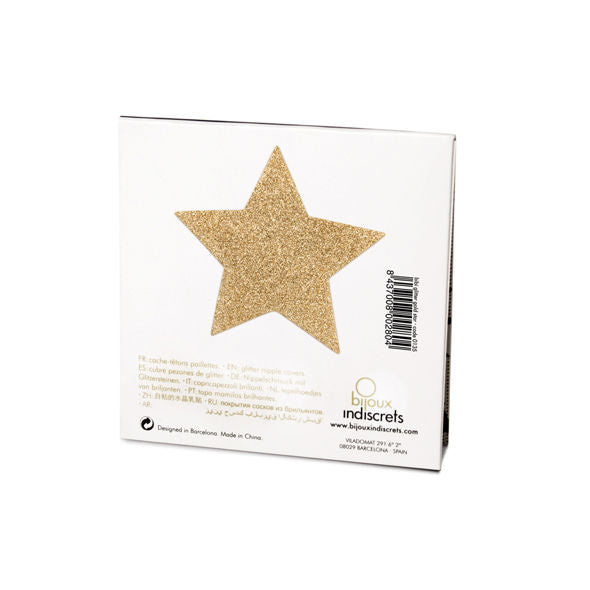 Indiscrets Golden Star Nipple Covers