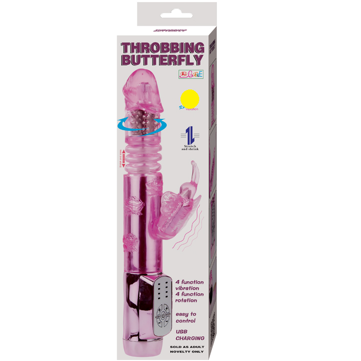 Rabbit Throbbing Butterfly Vibrator