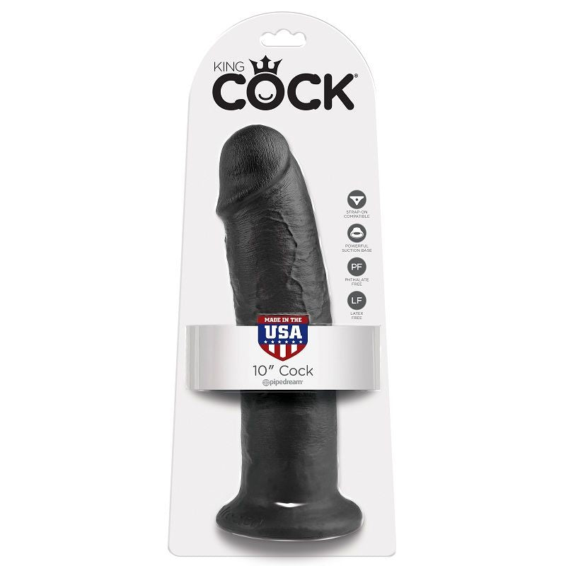 Black Silicone Dildo - 25 cm