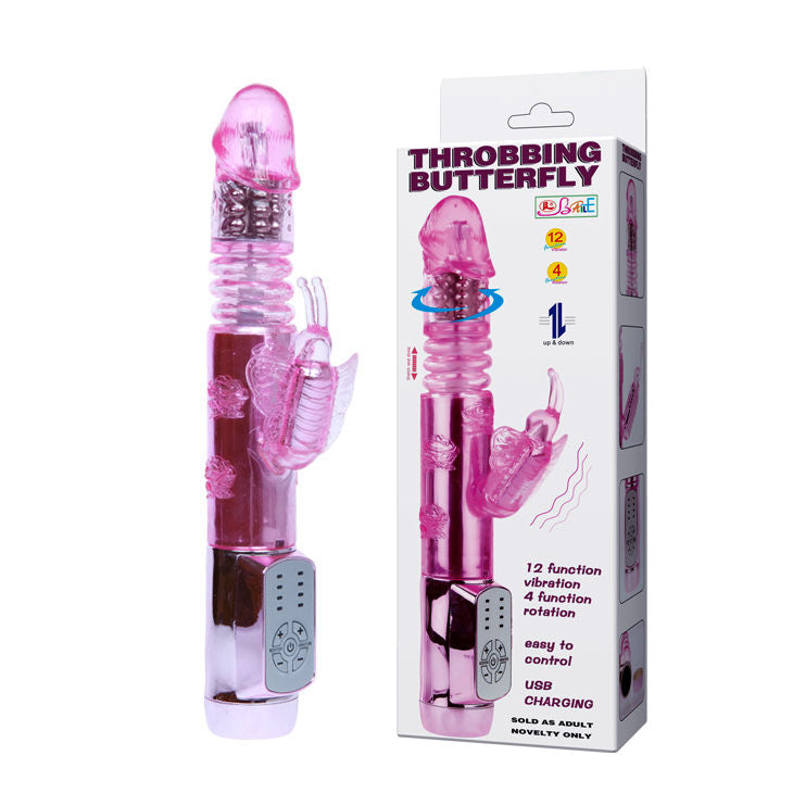 Rabbit Throbbing Butterfly Vibrator