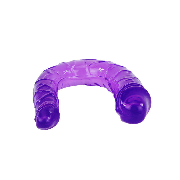 Flexible Jelly Double Dildo - Lilac