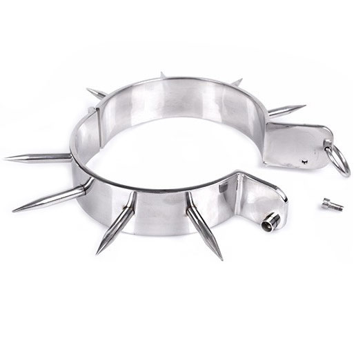 Elegant Spiked Slave Collar for BDSM