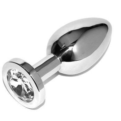 Pequeño Plug Anal Transparente de Diamante 5.7CM