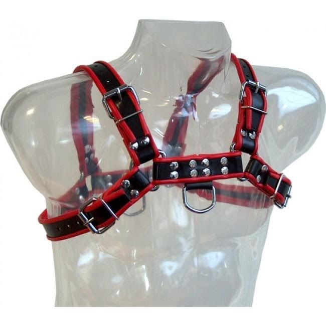 Black & Red Chain Harness III Lingerie