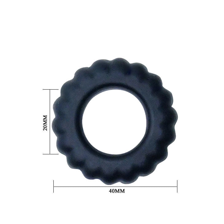Titan Black Cockring - 2 CM Width