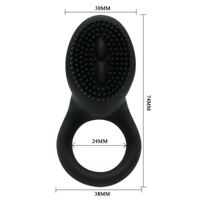 Cobra Vibrating Cock Ring - Black