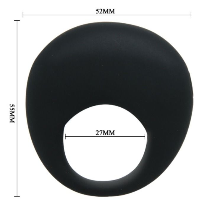 Trap Vibrating Cock Ring - Black
