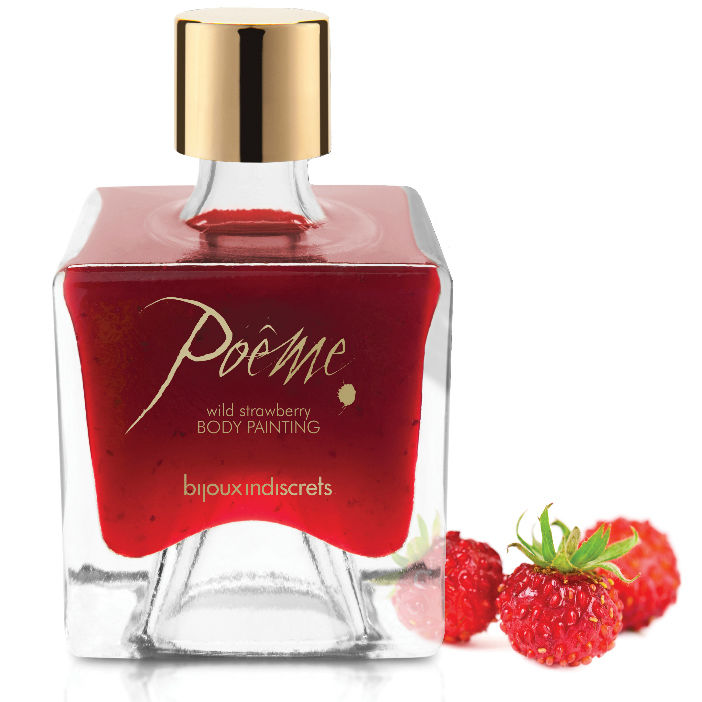 Poeme Wild Strawberry Edible Body Paint