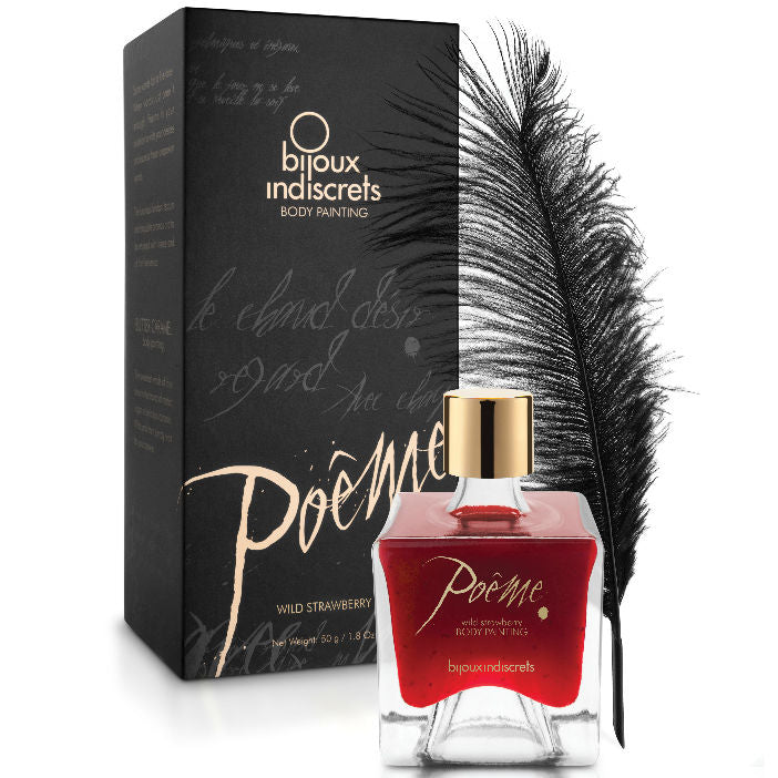 Poeme Wild Strawberry Edible Body Paint