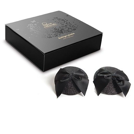 Burlesque Shiny Bow Nipple Covers