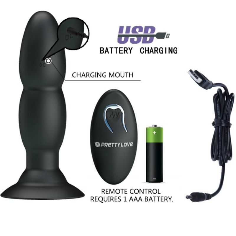 Remote Control Vibrating Rotation Plug