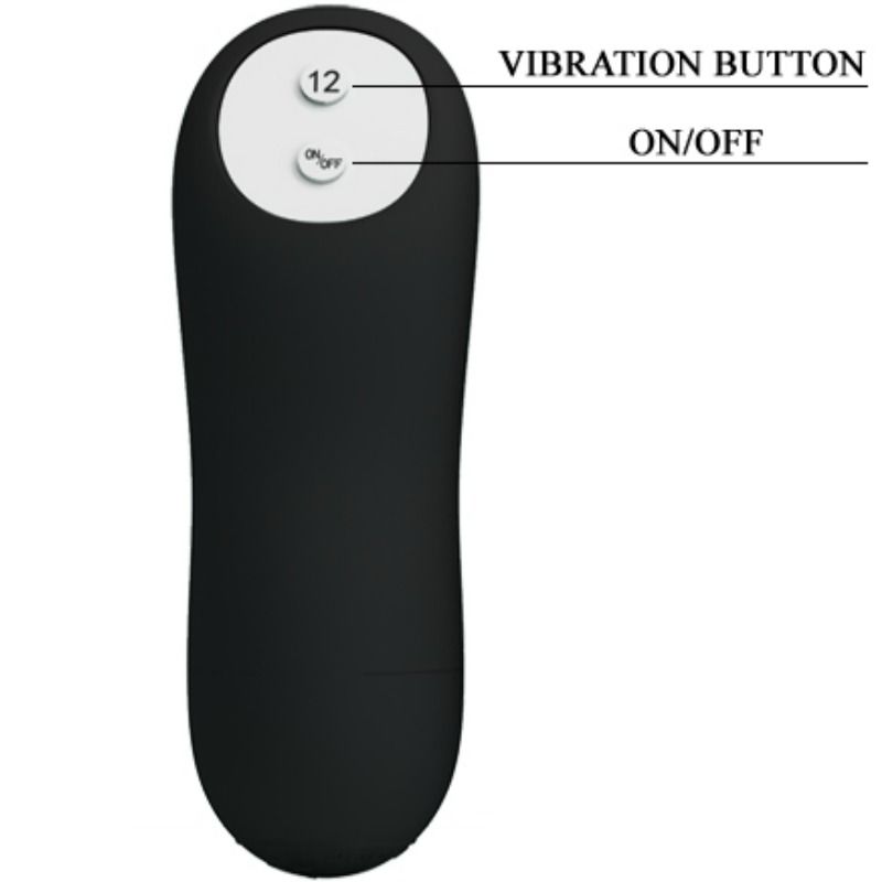 Silicone Anal Plug with 12 Vibration Modes