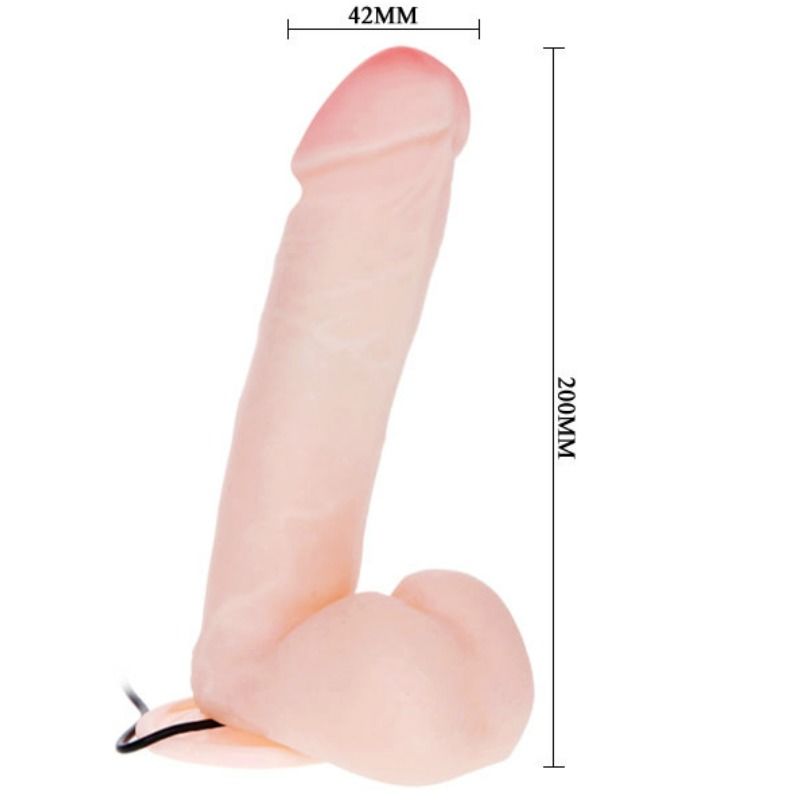 Realistic Vibrating & Rotating Dildo 20cm