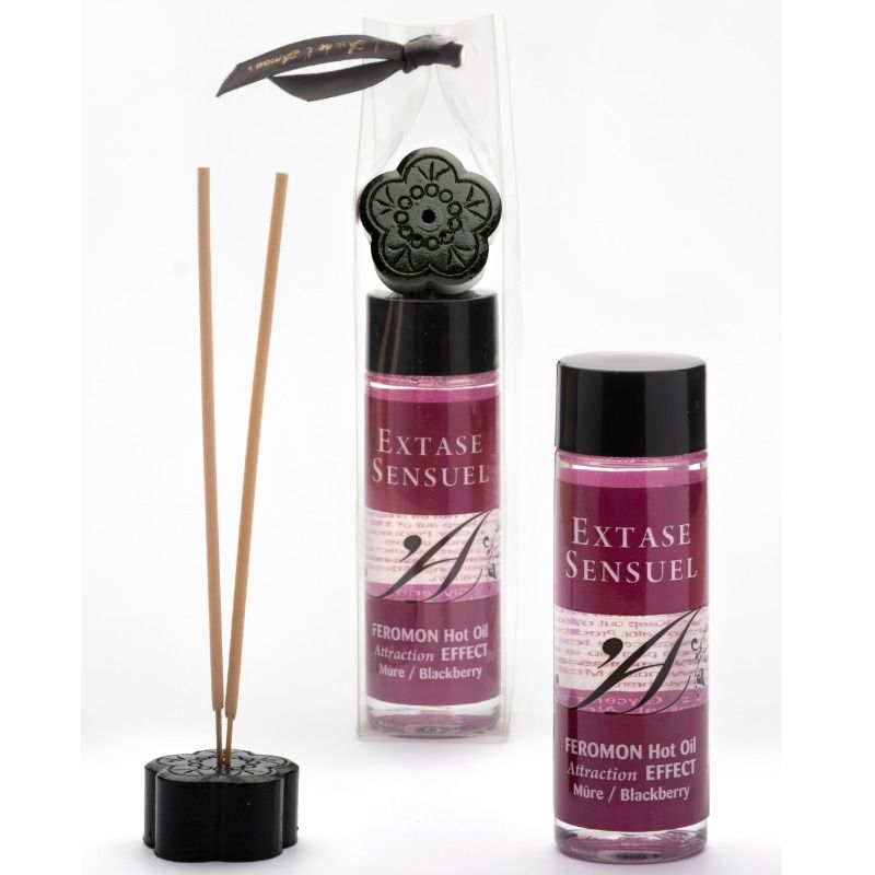 Aceite de Masaje Calentador con Feromonas de Mora
