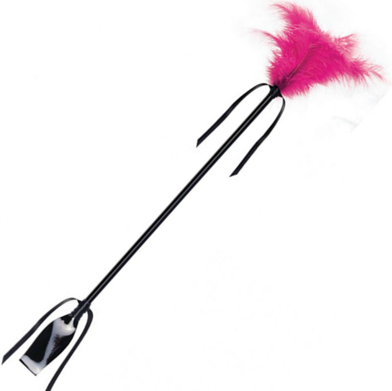 Black & Fuchsia Sensual Whip Feather