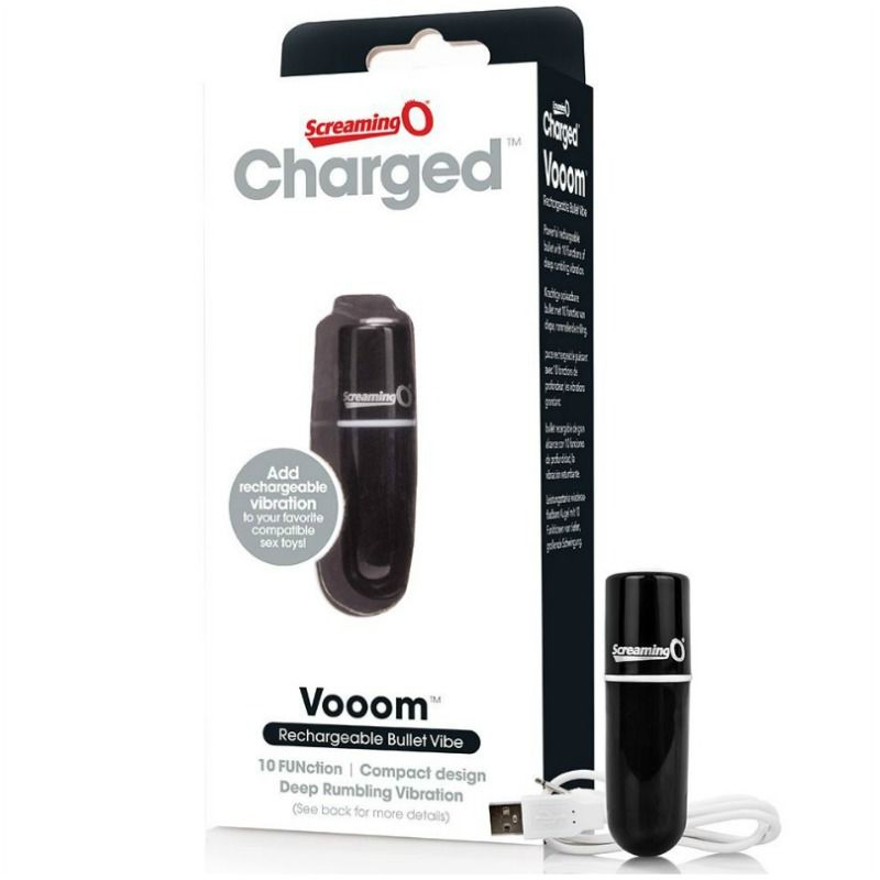 Vibrador Bala Recargable Negro Vooom