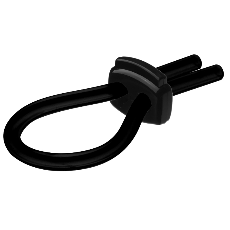Medium Black Silicone Pleasure Ring