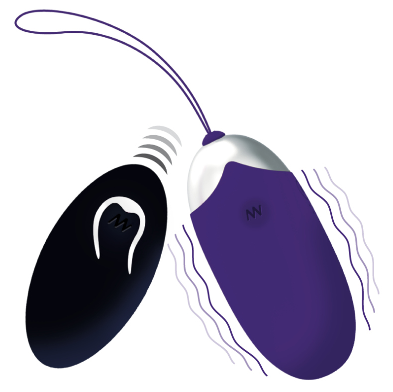 Flippy II Purple Remote Control Vibrating Egg