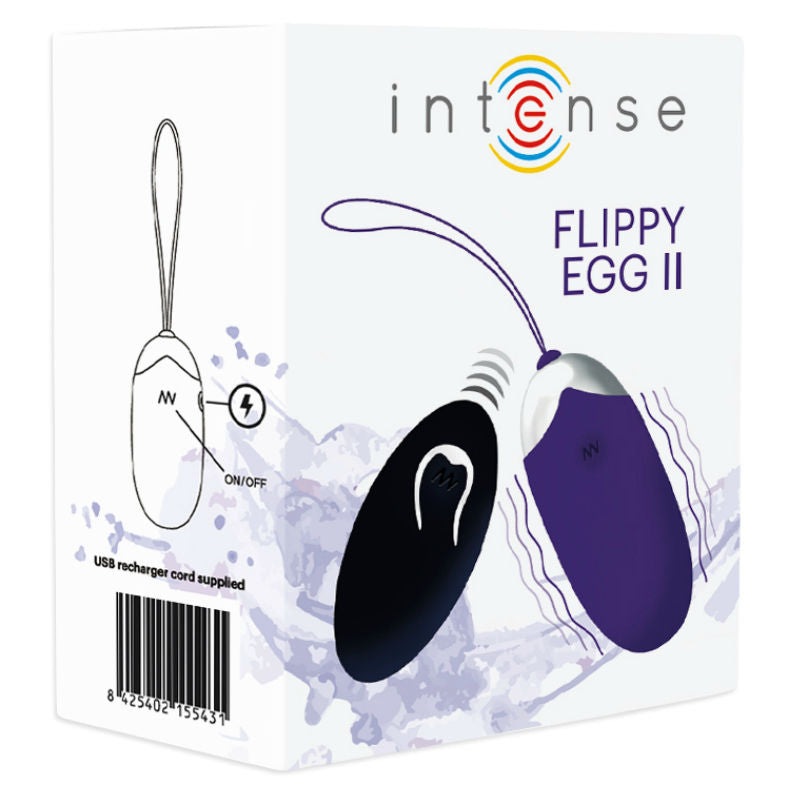 Flippy II Purple Remote Control Vibrating Egg