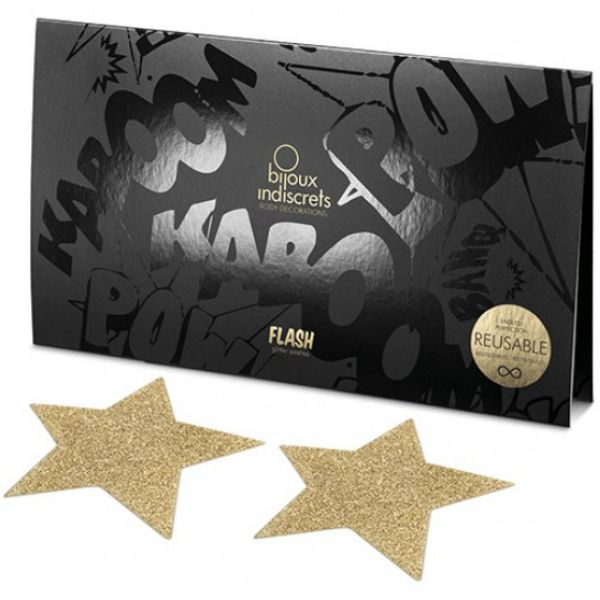 Indiscrets Golden Star Nipple Covers