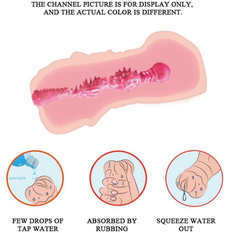Vibrating Water Skin Vagina Masturbator