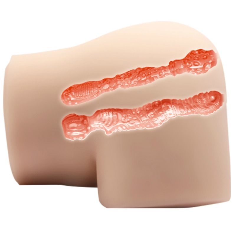 Realistic Dual-Entry Vibrating Masturbator