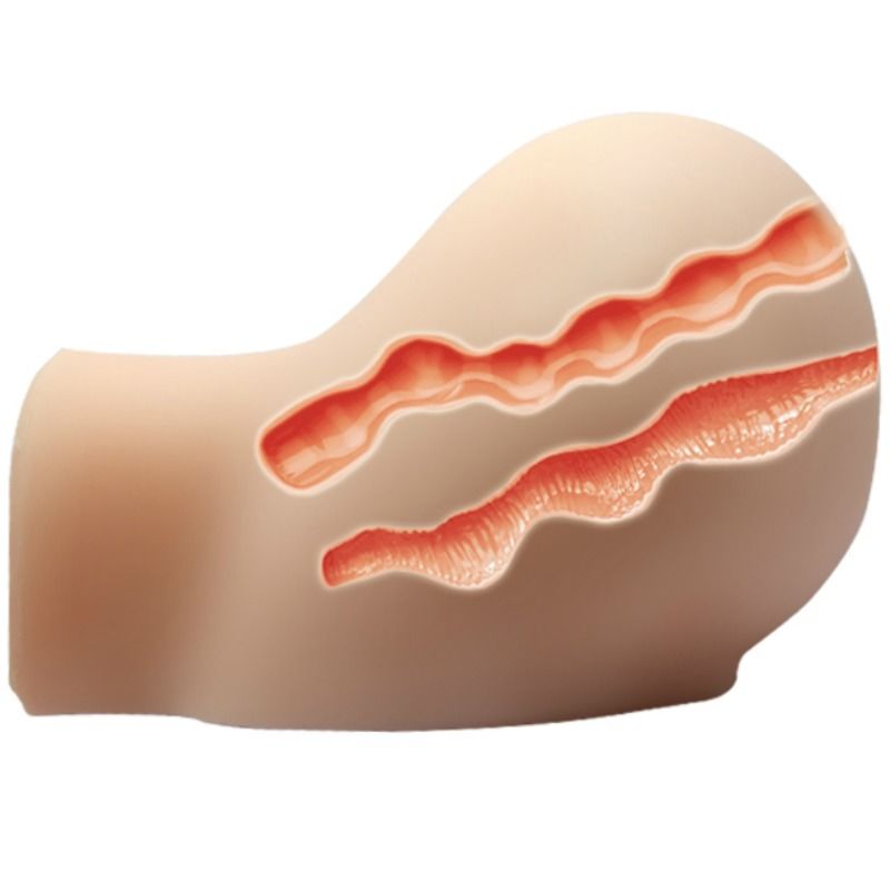 Realistic Dual Entrance Vibrating Masturbator