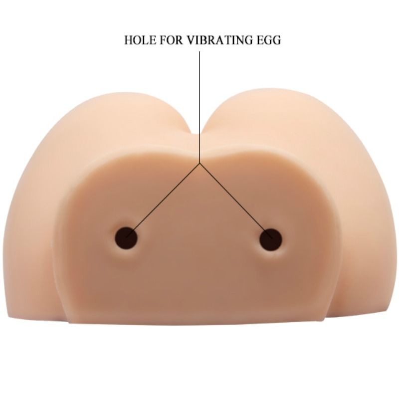 Realistic Dual Entrance Vibrating Masturbator