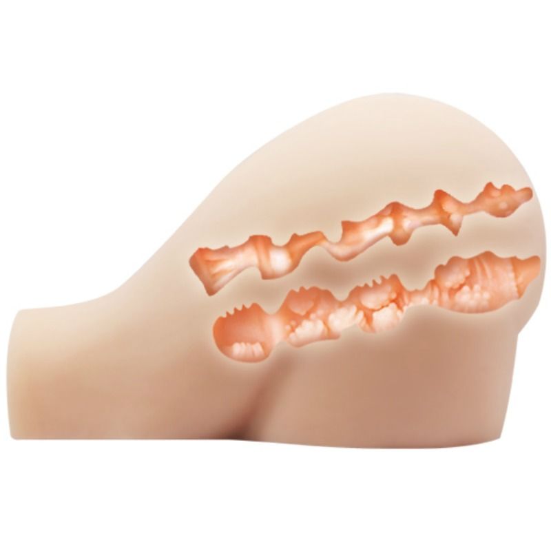 Realistic Dual Entry Vibrating Masturbator