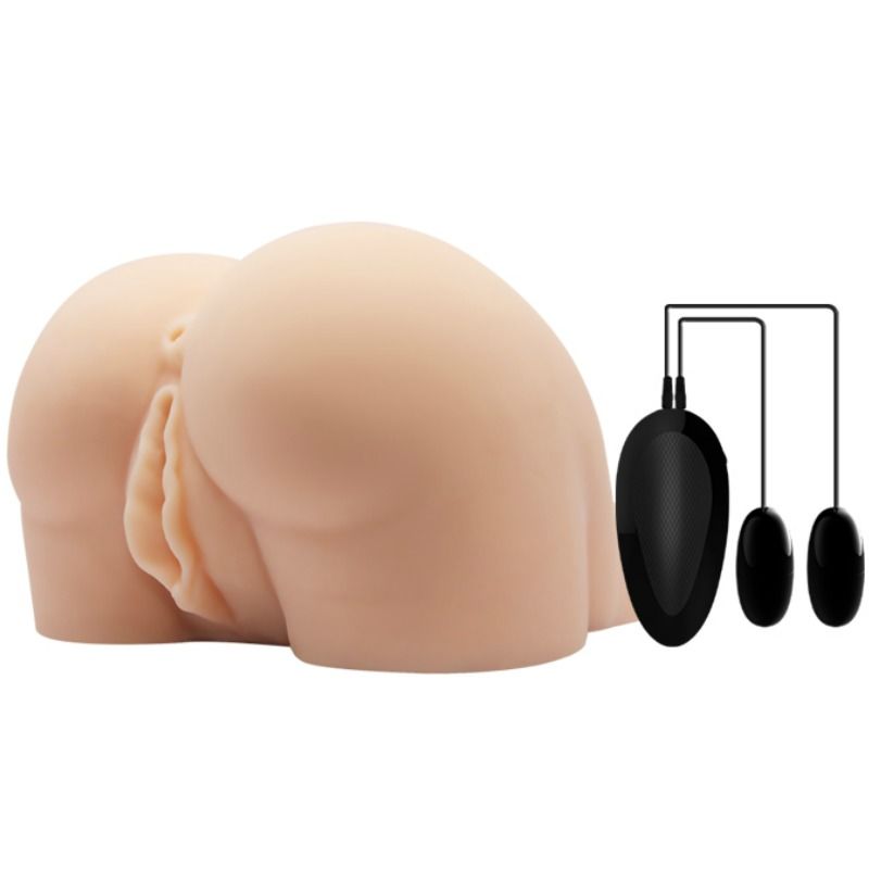 Realistic Dual Entry Vibrating Masturbator