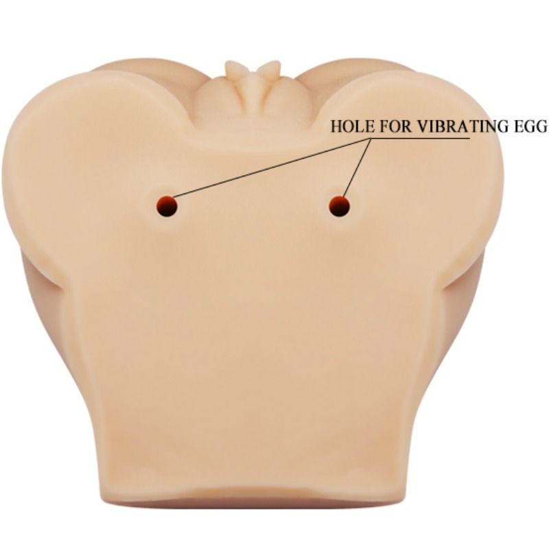 Realistic Dual Entry Vibrating Masturbator