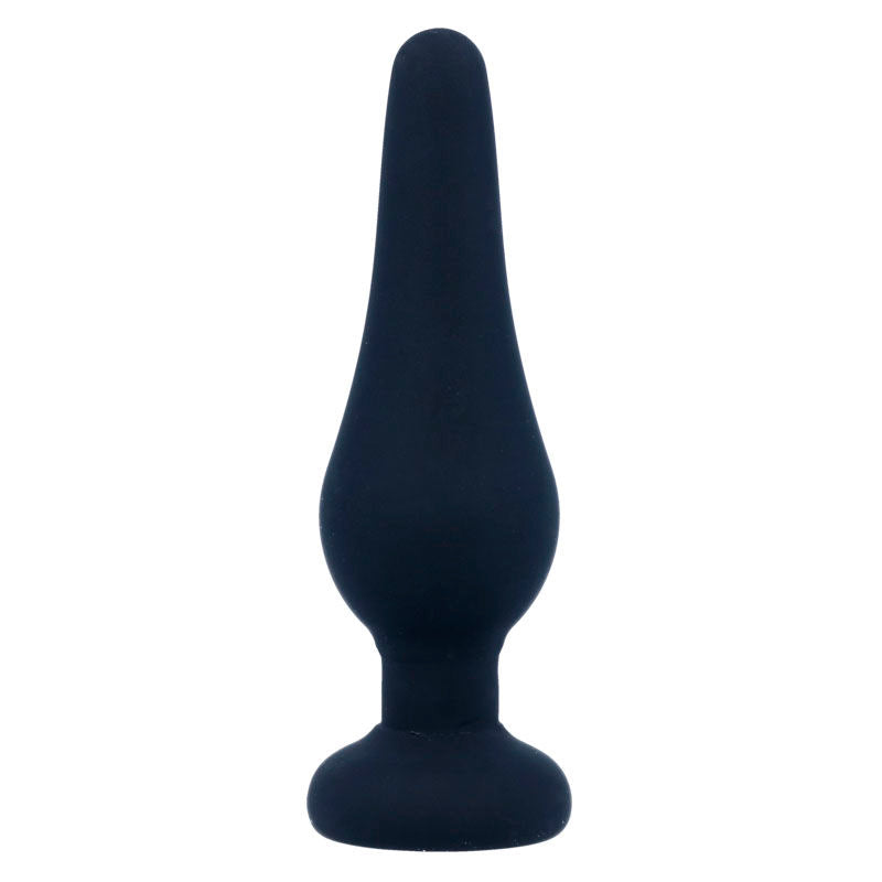 Tapón Anal de Silicona Negro Pipo S 9.8cm