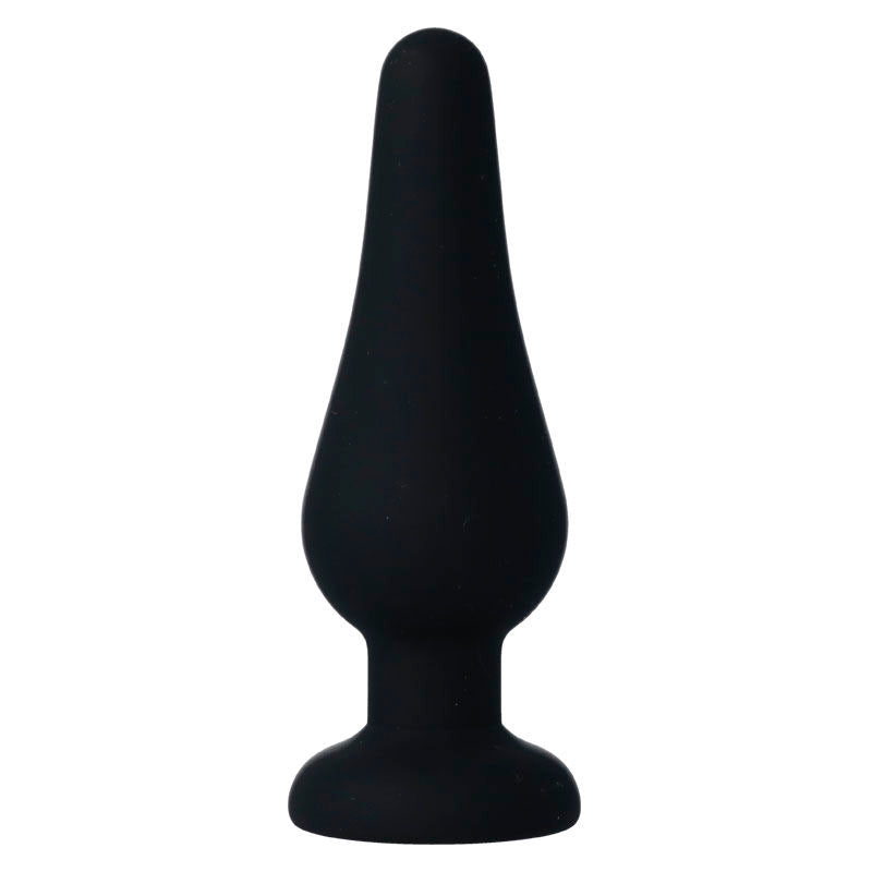 Black Silicone Pipo M Anal Plug 11cm