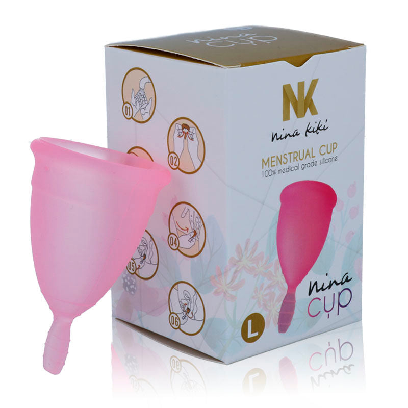 Copa Menstrual Grande Rosa - Talla L