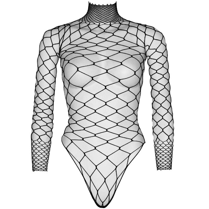Seductive Turtleneck Fishnet Teddy