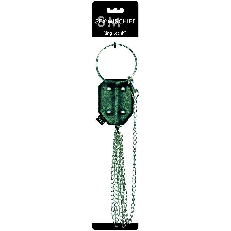 Elegant Bondage Ring Leash