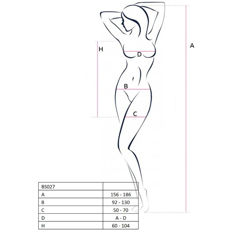 Red Dress Style Bodystocking BS027