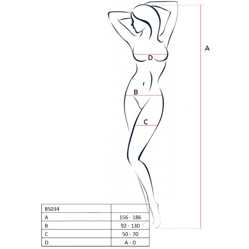 Bodystocking Rojo BS034 Talla Única