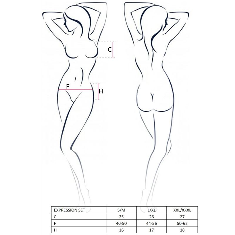 Expression Size L/XL Fetish Lingerie Set