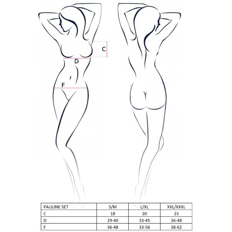 Pauline 3-Piece Lingerie Set S/M