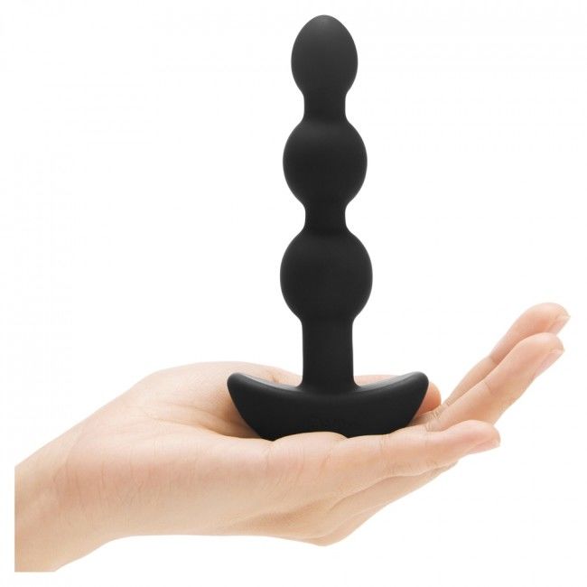 Remote Control Anal Beads - Triple Black