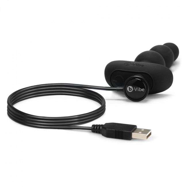 Remote Control Anal Beads - Triple Black