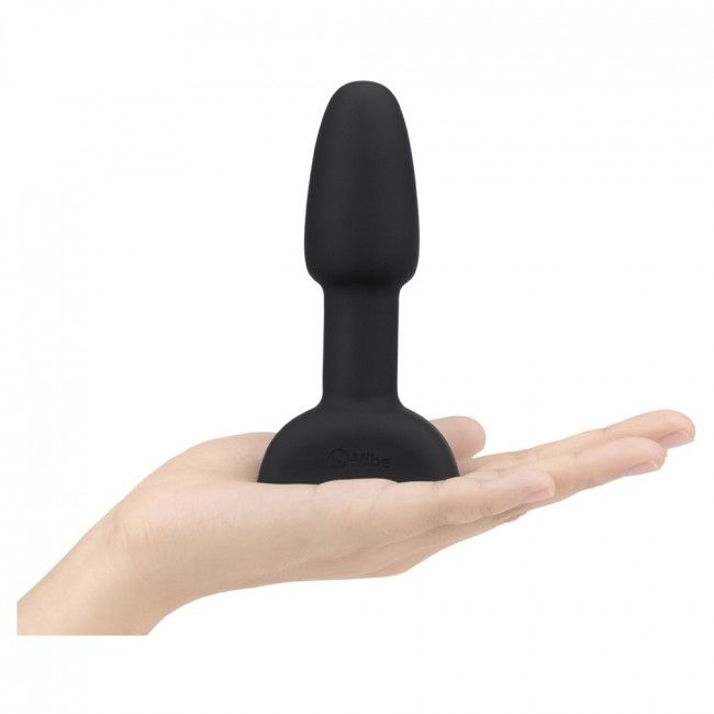 Remote Control Rimming Anal Plug - Black