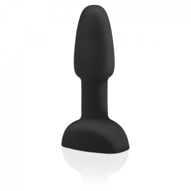 Remote Control Rimming Anal Plug - Black